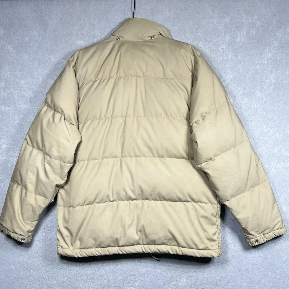 VTG 70’s The North Face Goose Down Puffer Jacket Men’s Size Medium Brown Tag
